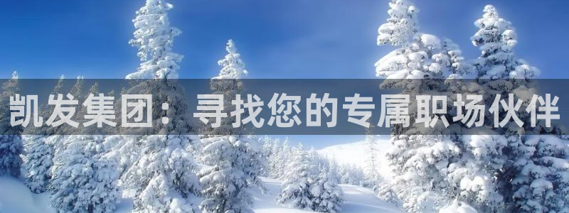 壹号电子娱乐app：凯发集团：寻找您的专属职场伙伴